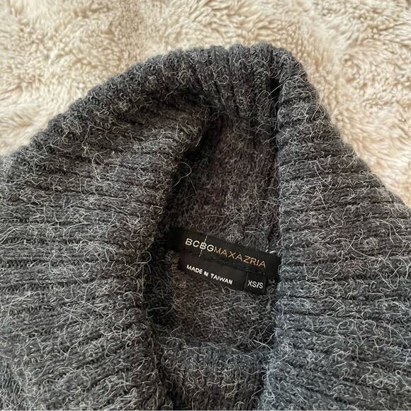 BCBGMaxazria Grey Oversized Cowlneck Dolman Sweater - Picture 4 of 5